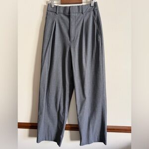 Uniqlo Wide Pleated Pants XS gray